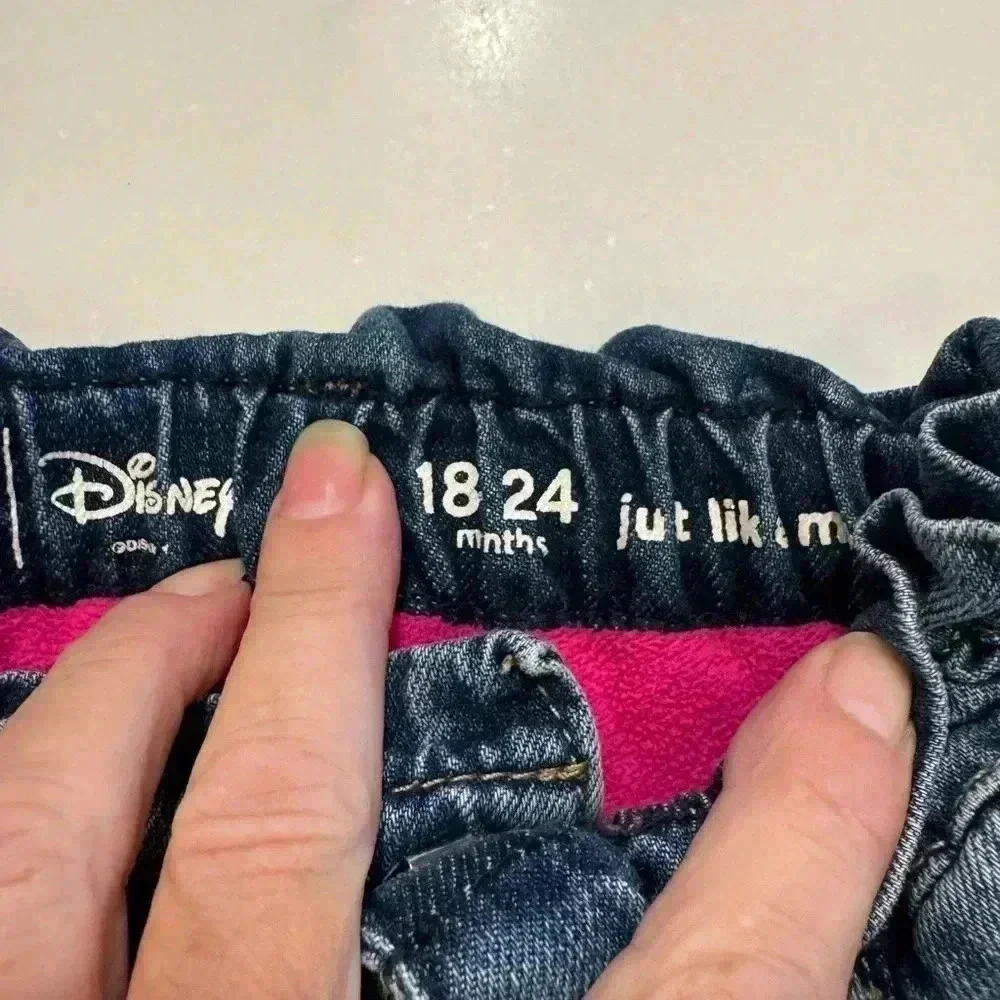 Gap baby & Disney Minnie Mouse girls denim jeans. Size 18-24 months